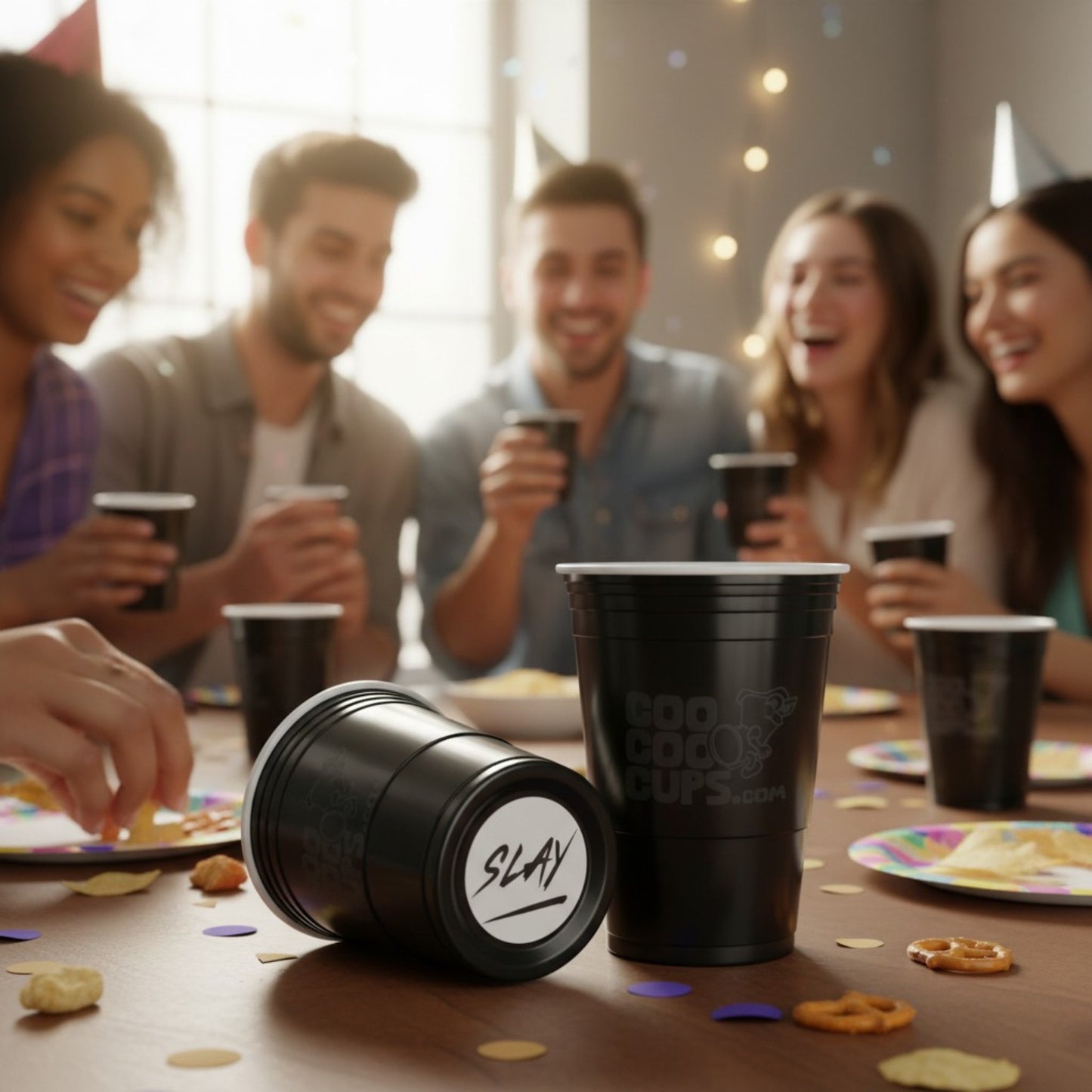 CooCoo Cups® 16oz "SLAY" Party Cups - 50 Count