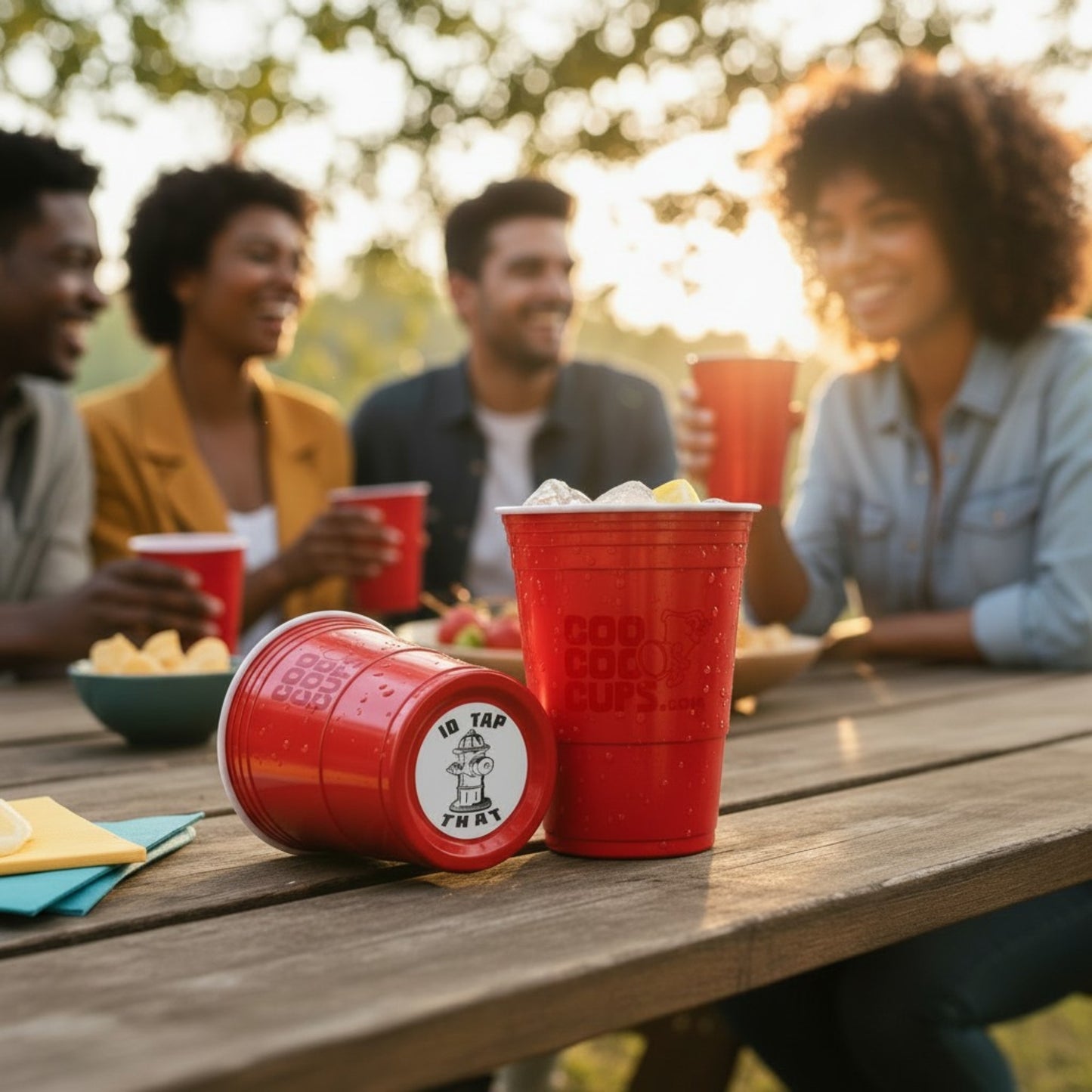 CooCoo Cups® 16oz "ID TAP THAT" Party Cups - 50 Count