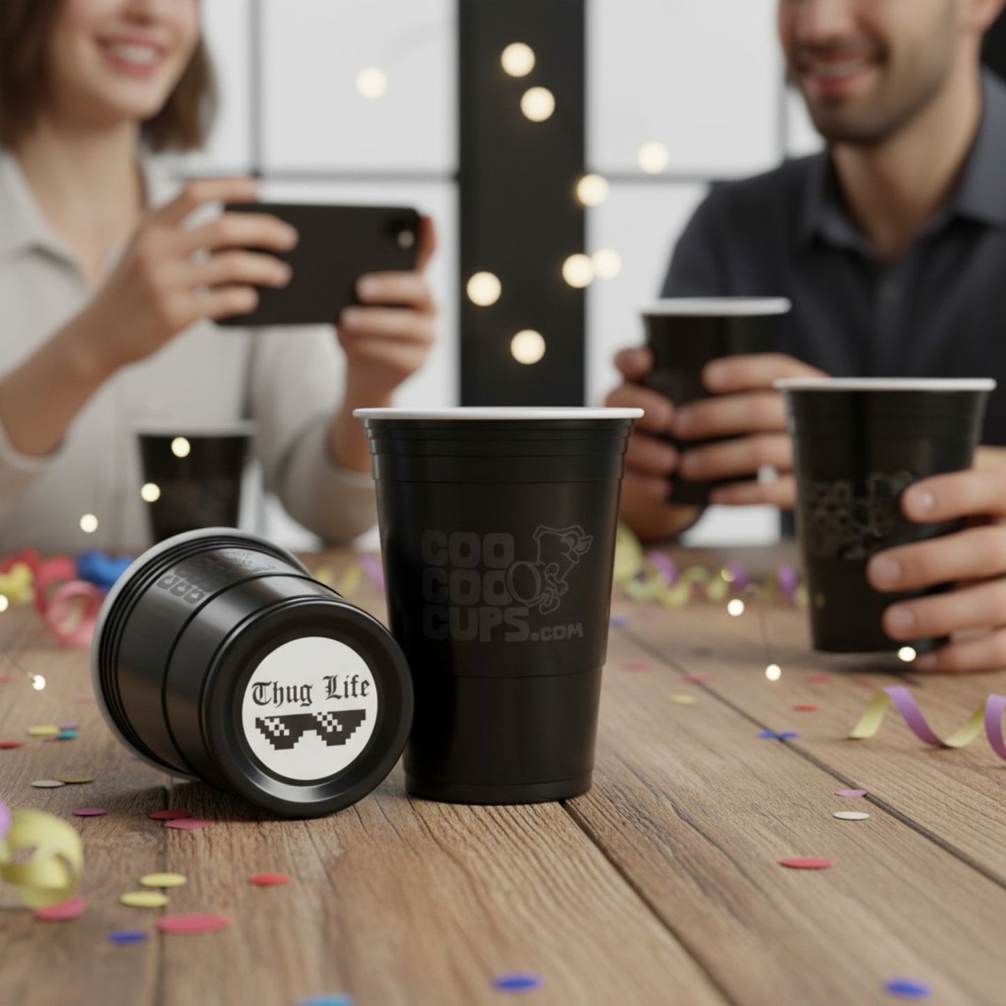 CooCoo Cups® 16oz "Thug Life" Party Cups - 50 Count