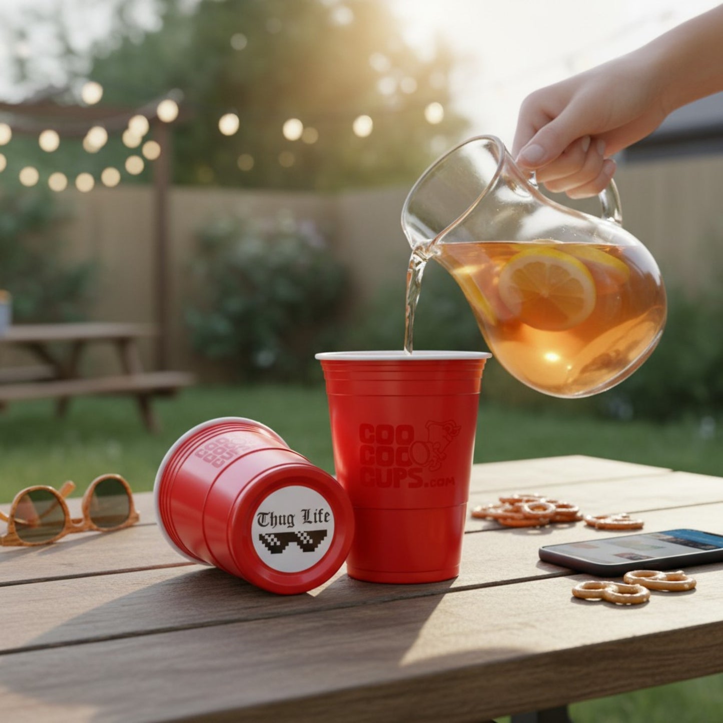 CooCoo Cups® 16oz "Thug Life" Party Cups - 50 Count