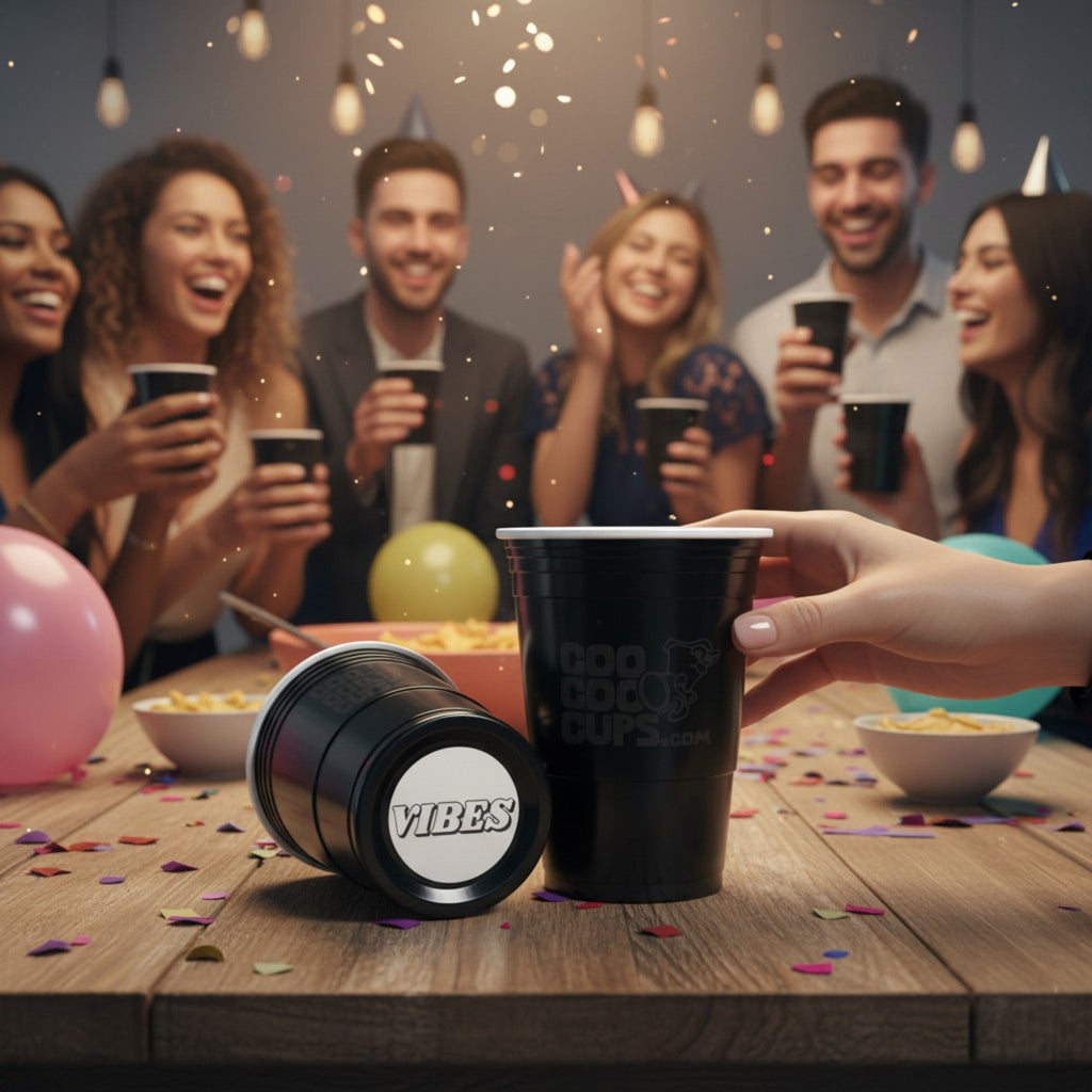 CooCoo Cups® 16oz "VIBES" Party Cups - 50 Count