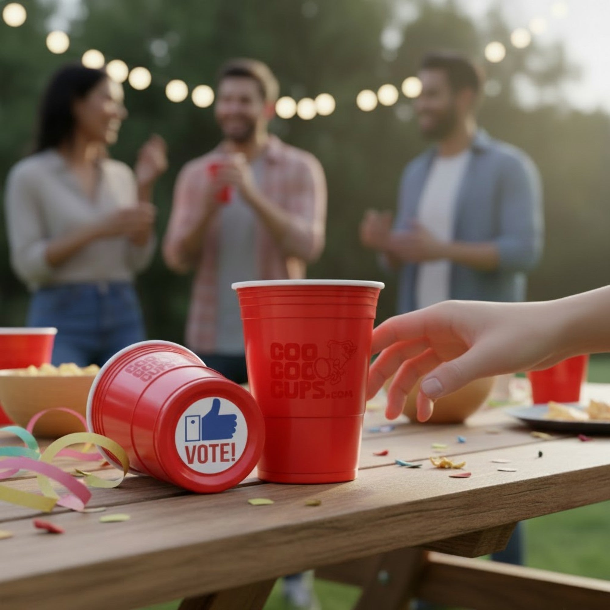 CooCoo Cups® 16oz "VOTE!" Party Cups - 50 Count