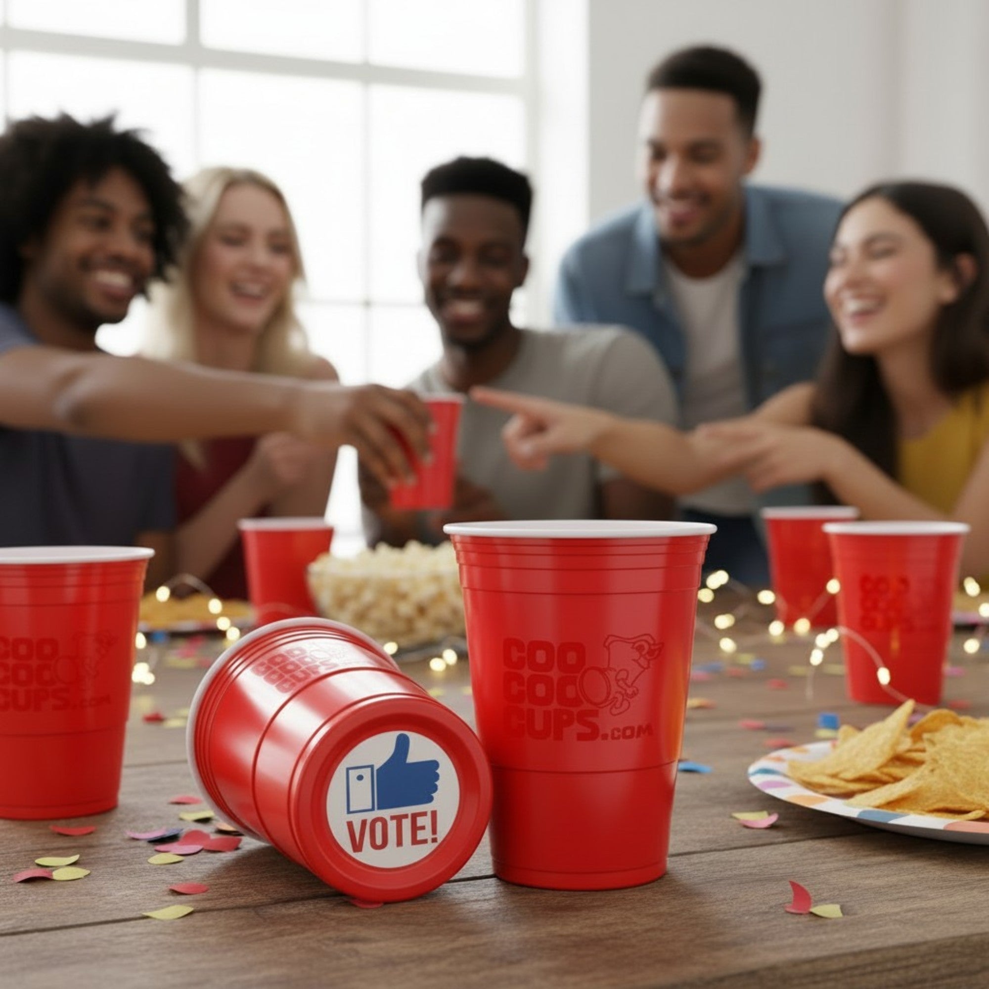 CooCoo Cups® 16oz "VOTE!" Party Cups - 50 Count