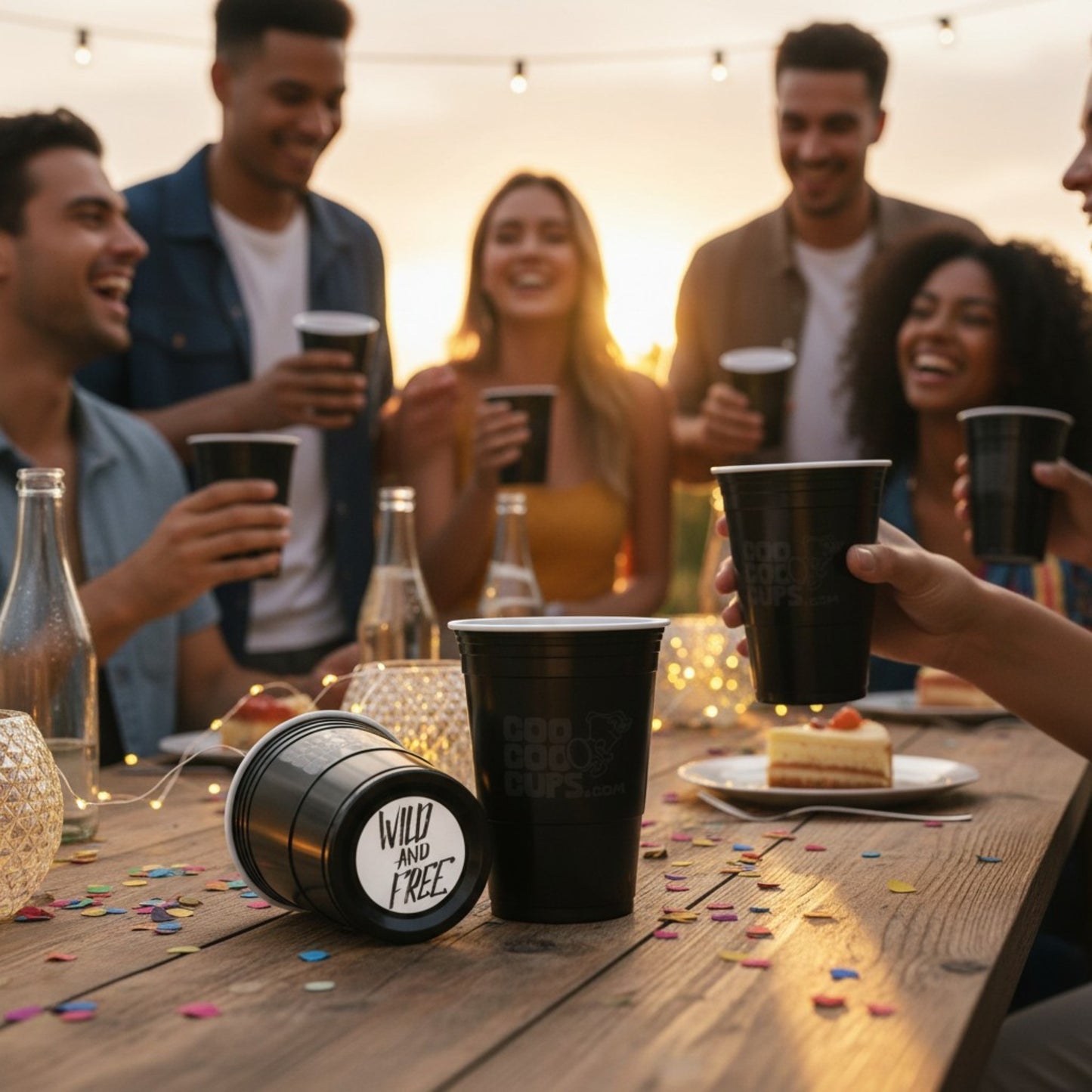 CooCoo Cups® 16oz "Wild And Free" Party Cups - 50 Count