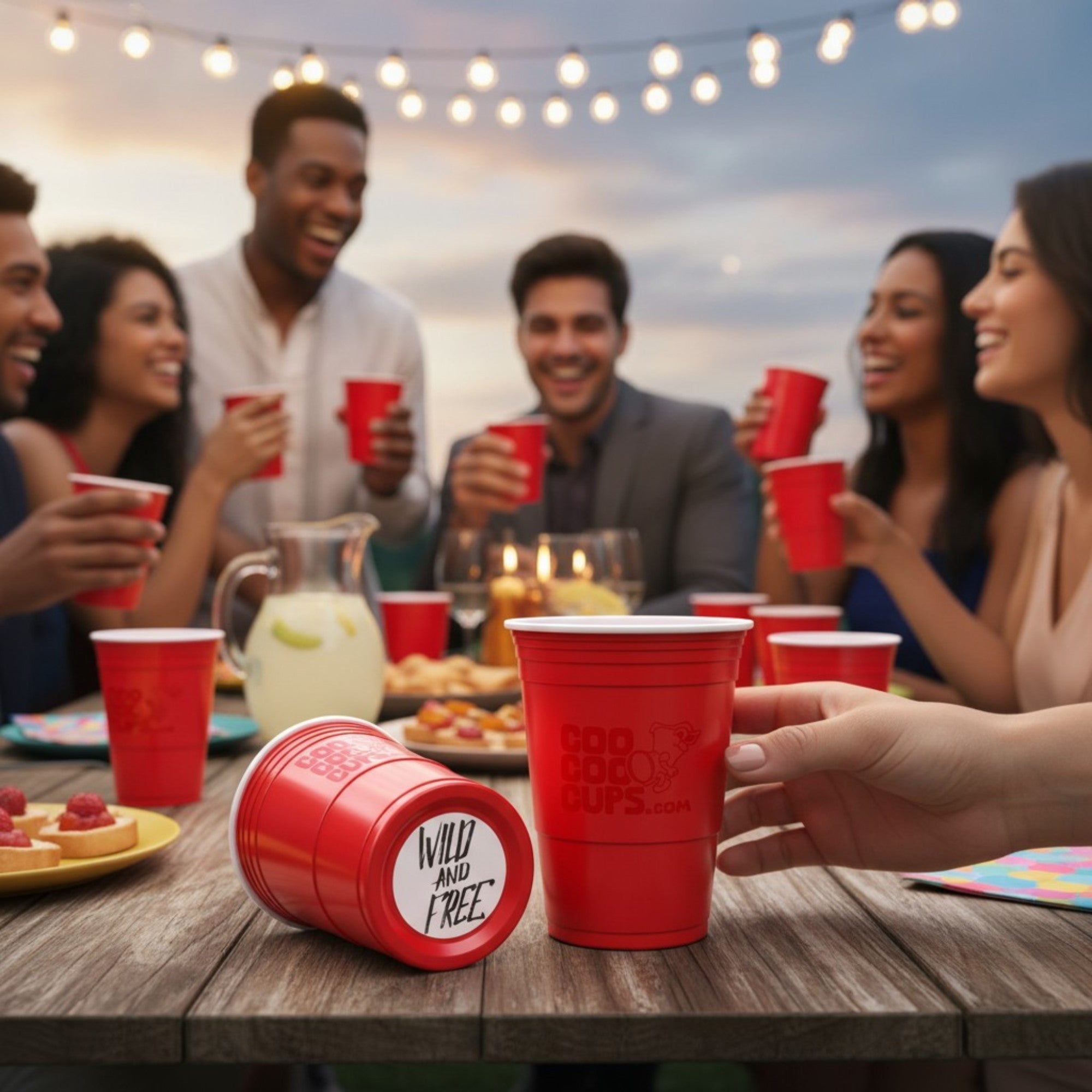 CooCoo Cups® 16oz "Wild And Free" Party Cups - 50 Count