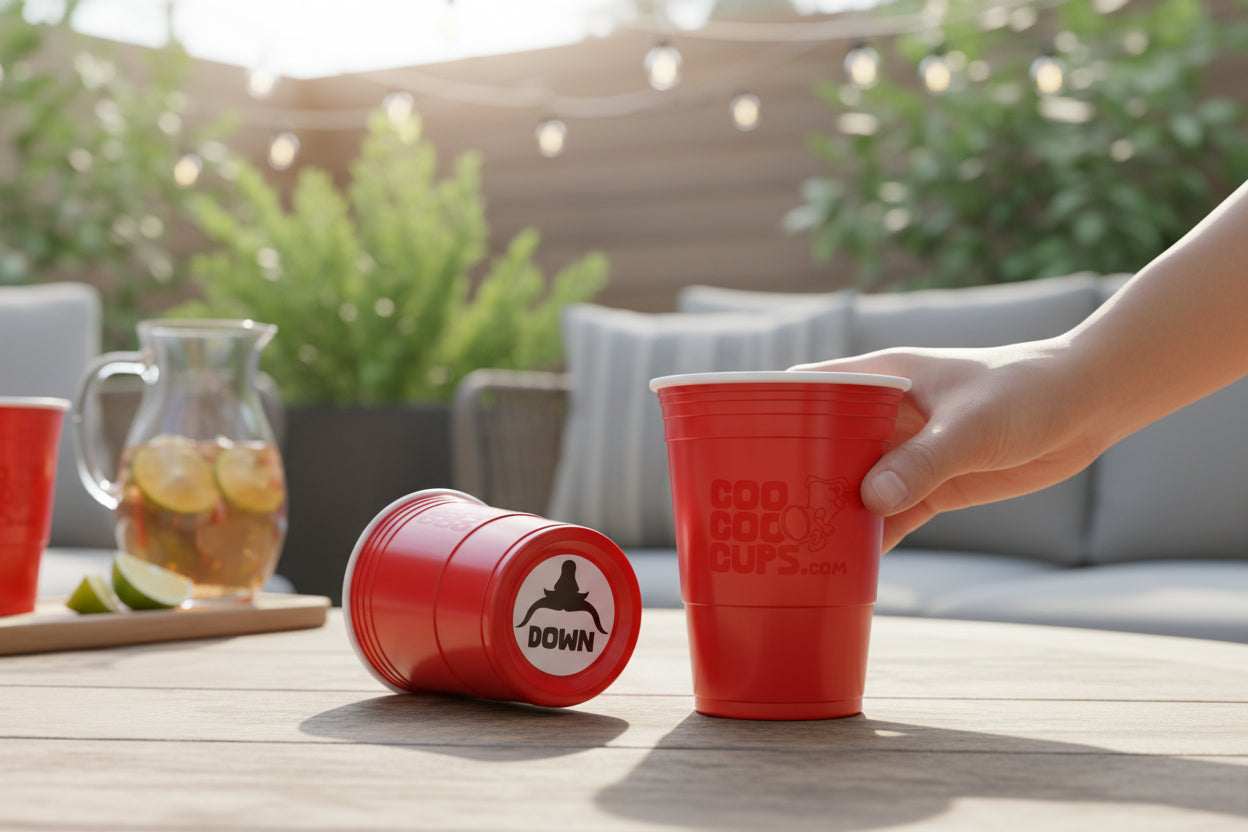 CooCoo Cups® 16oz "Longhorns Down" Party Cups - 50 Count